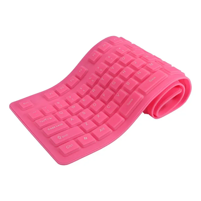 A 108 Teclas Usb De Silicona Flexible Plegable Teclado