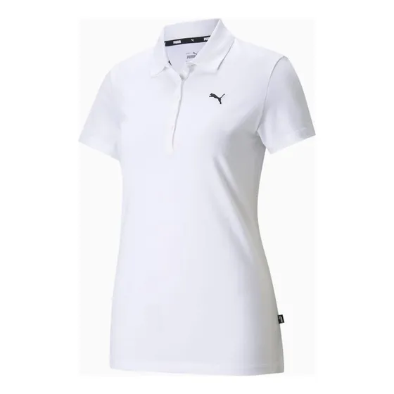Camisa Polo Marca Puma Ess Polo W Original Blanco Mujer