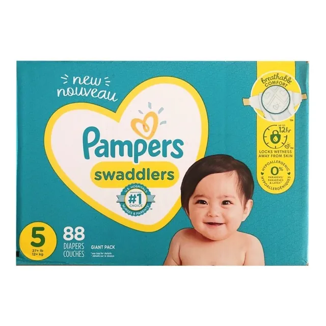 Pañales Pampers Swaddlers , Etapa 5, 88 Pañales