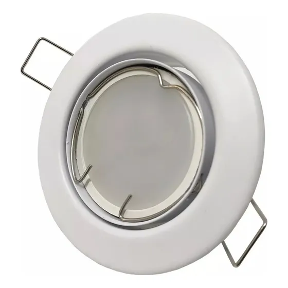 Spot De Embutir Circular Movil Dicroica 7w Led Zocalo Gu10