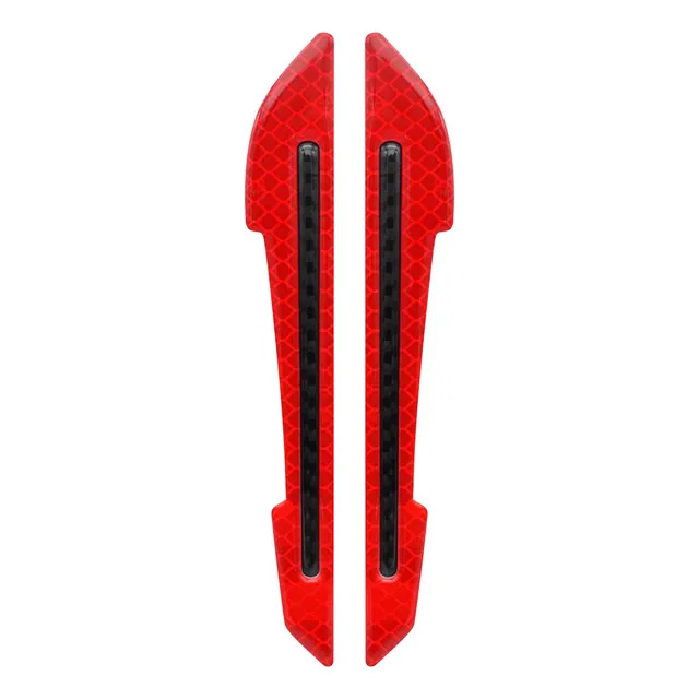 . Adhesivo Reflectante Para Espejo Retrovisor De 2 Rojo