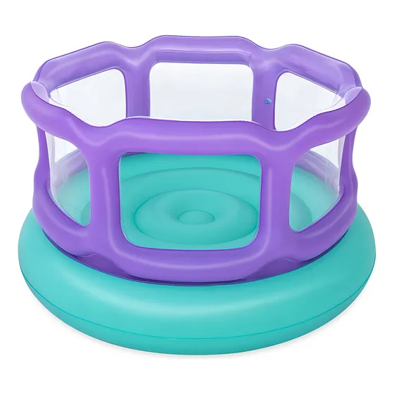 Brincolin Infantil Infable Bestway Bouncer Full Color Color Lila Con Azul