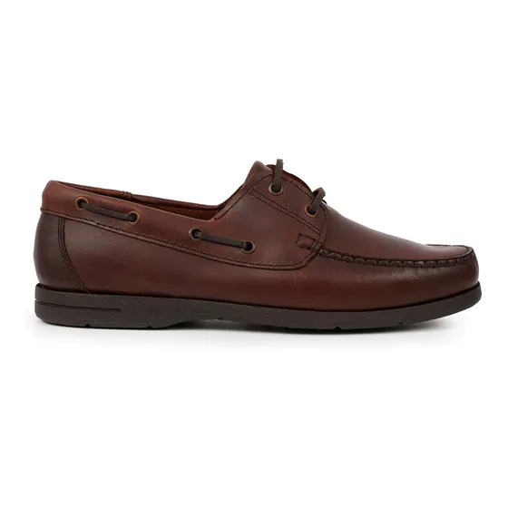 Náutico Hombre Acordonado Cuero Zapato Briganti - Hcna00413