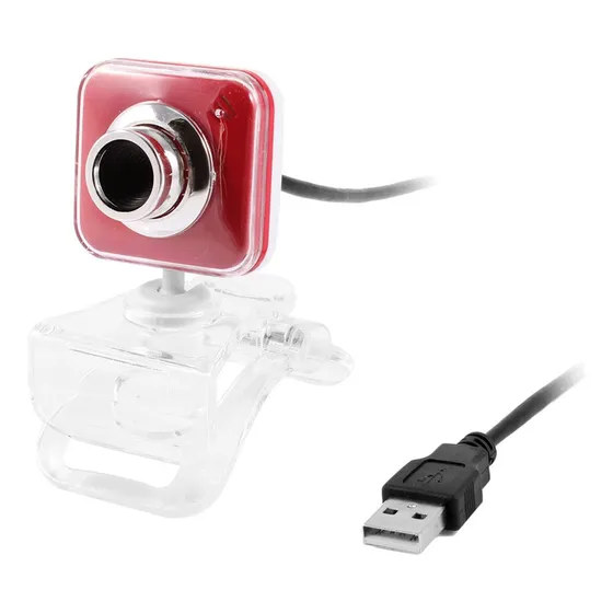 Qtqgoitem Clip Plastico Transparente Rojo Cabeza Blanca Usb