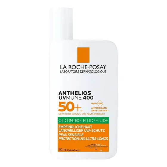 Protector Solar La Roche-Posay Anthelios UVMune 400 Oil Control SPF 50+ 50 ml - Fluido Invisible Piel Grasa