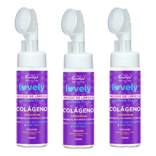 Kit 3 Sabonetes Mousse De Limpeza Facial Colageno 150ml Kit 3 Sabonetes Mousse De Limpeza Facial Colageno 150ml