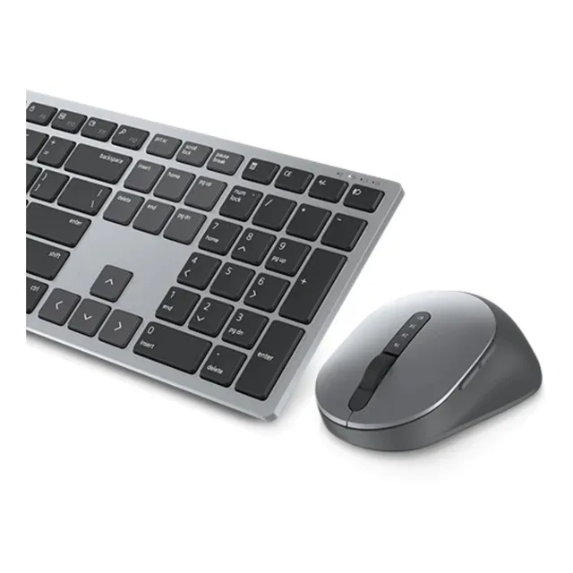 Kit Teclado Y Mouse Dell Km7321w - Español, Gris /v