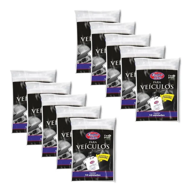 Saquinho Lixo Carro Saco Lixinho Perfumado Lavanda Kit 100 U