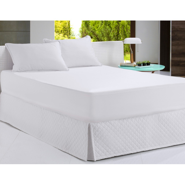 Protetor De Colchão Impermeável Malha Slim Solteiro King Altenburg Branco Liso Protetor De Colchão Impermeável Malha Slim Solteiro King Altenburg Branco Liso