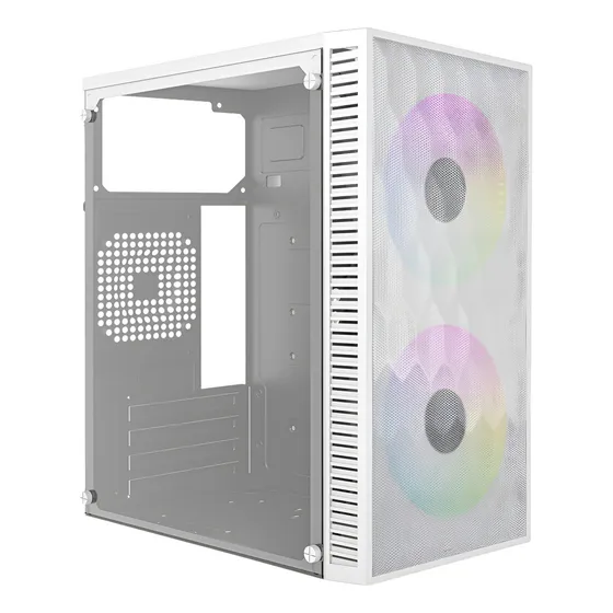 Gabinete Mini Torre Fuji Gc470 | M-atx, 500w Usb 3.0, 2xfan Color Blanco