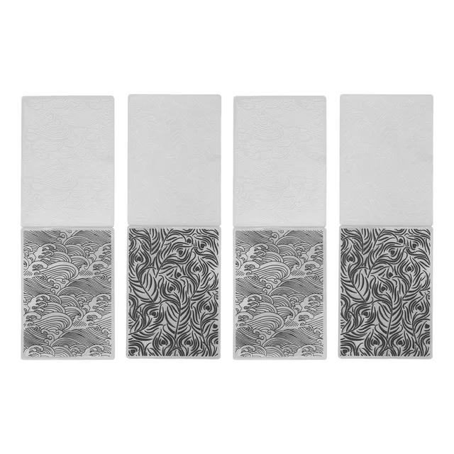 Carpetas De Estampado En Relieve, 4 Piezas, De Plástico, Est