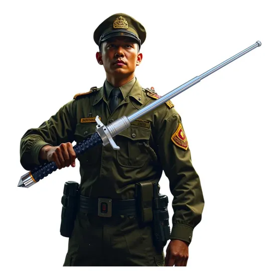 Bastão Retrátil Tático Militar Defesa Pessoal Aço Rígido Inox Quebra Vidro - Grannus Gs1515