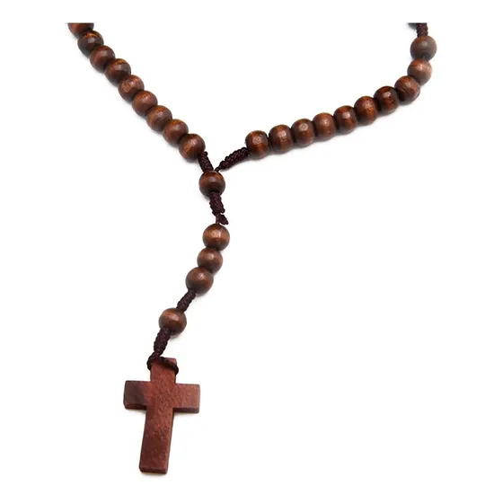 Rosario De Madera De Mano Pack X12u