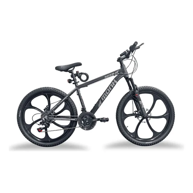 Bicicleta De Montaña Monk Seeb R24 21v color gris