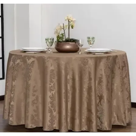 Kit 10 Toalha De Mesa Redonda 2,40mt Diametro Alice Decor