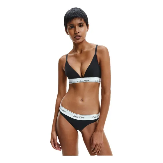 Tanga Calvin Klein, Moderna, De Algodón Elástico, Para Mujer