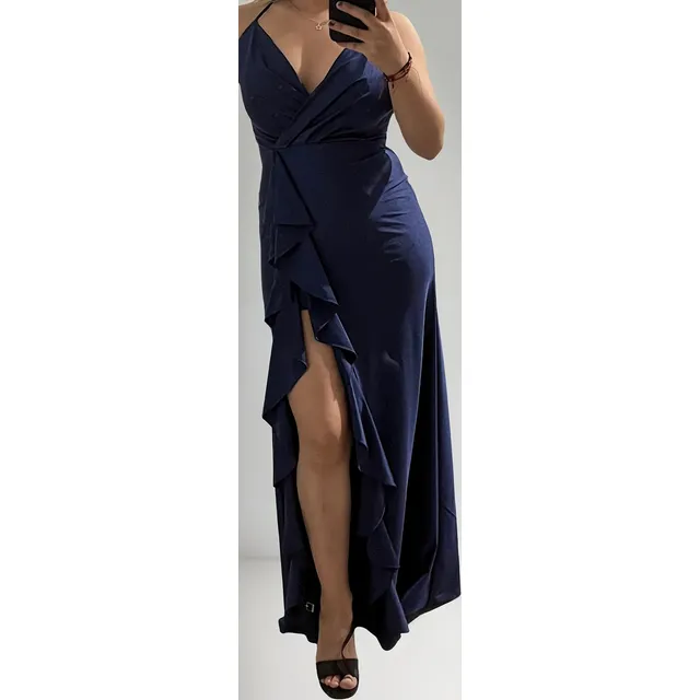 Vestido De Fiesta Azul Mujer Rue De La Paix Talla Unica