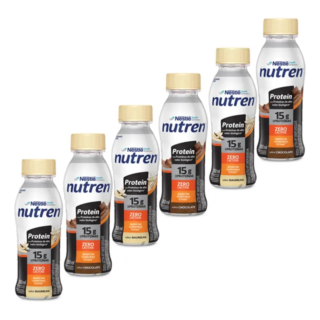 Nutren Protein Nestlé (kit Com 06 Unidades) Escolha O Sabor