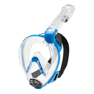 Máscara De Snorkel Cressi Baron Dry Full Face S/m Azul Máscara De Snorkel Cressi Baron Dry Full Face S/m Azul
