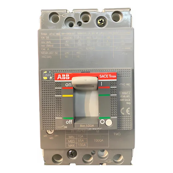 Interruptor Termomagnetico Abb Tmax Xt1c 160 3 Polos 100 Amp