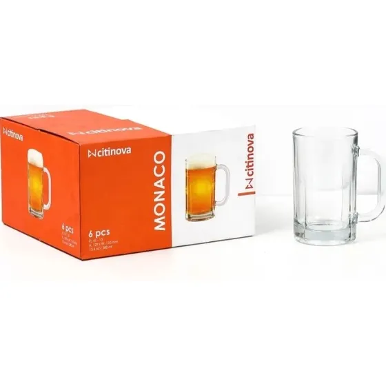 Taza Para Cerveza Con Mango 380ml#mb