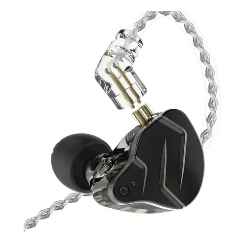 Auriculares Kz Zsn Pro X Sin Micrófono (negro) Y Funda Negra