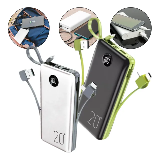 Carregador Auxiliar Bateria Portátil Power Bank 20.000 Turbo