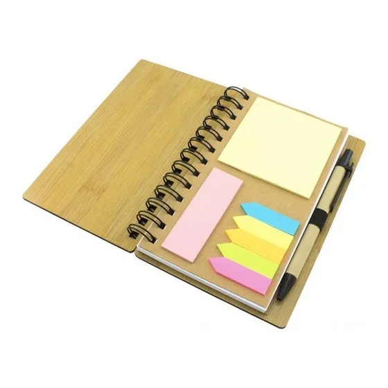 Libreta Ecológica Personal Con Esfero 17.5cmx12.5cm Bambú