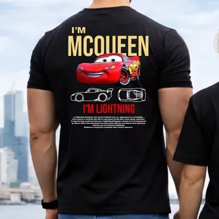 Selfie Store Kit Camiseta Casal Streetwear Carros Mcqueen + Sally