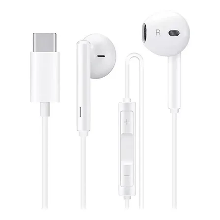 Audifonos Manos Libres Tipo C Premiun Para Celular Color Blanco Color De La Luz Blanco