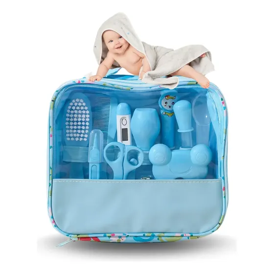 Kit Higiene Cuidados Bebê 13 Peças Completo Viagem Casa