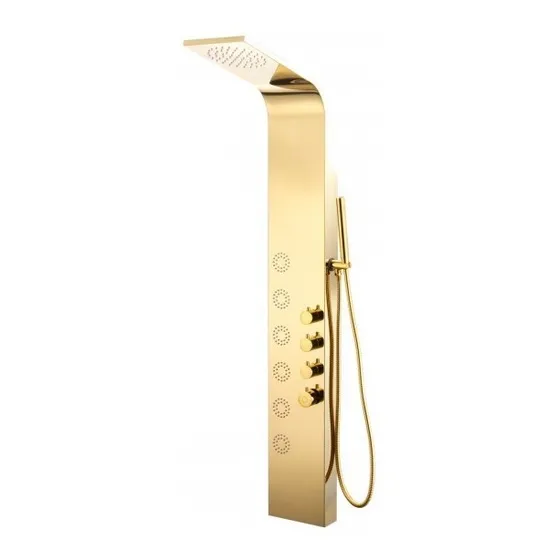 Columna De Ducha Dubai Acero Inox. 6 Jets - Gorena Agua