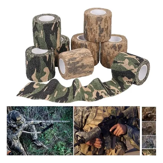 Cinta Camuflaje Táctico Pack4 Cinta Camuflaje Caza Airelibre