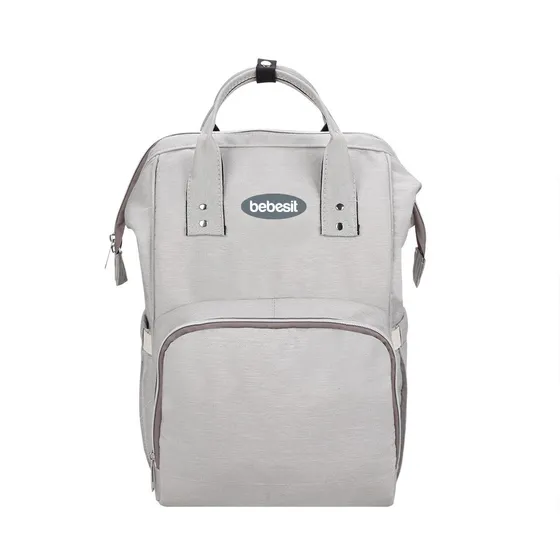 Mochila Maternal Con Cambiador Bebesit Color Gris