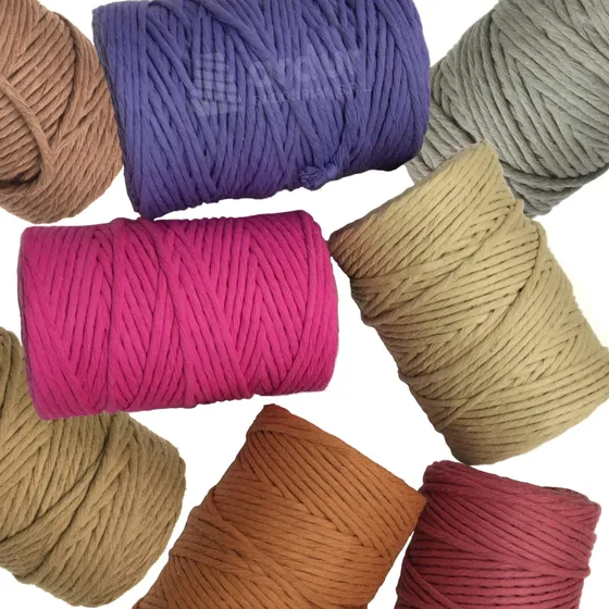 Hilo De Algodon De Colores Vip Macrame De 100 Mts. De 3,5mm.