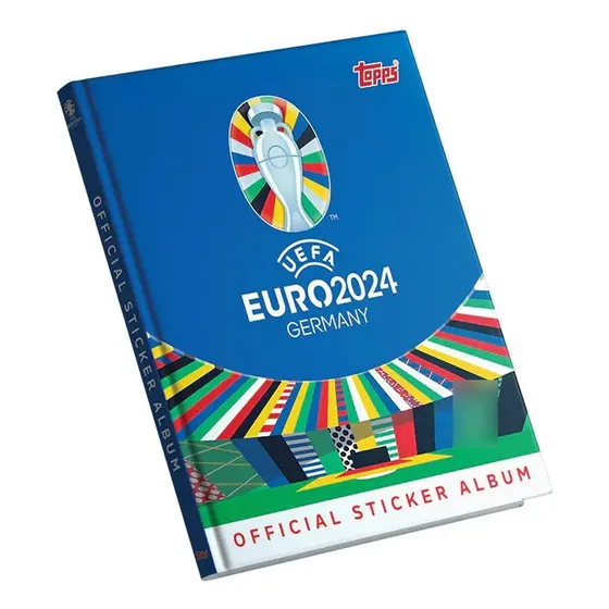 Álbum Uefa Euro 2024 Germany Topps Azul Capa Dura