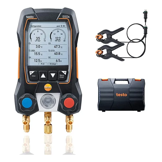 Colector Digital Testo 550s, Bluetooth, Con 2 Abrazaderas