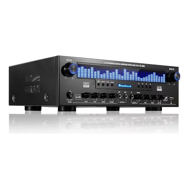 Amplificador De Audio Para Casa Bluetooth Sunbuck Sr3800 