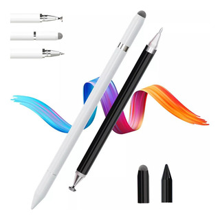 Stylus Punta Fina De Disco Precisión Doble Punta Para Celular Talla Blanco + Negro Contaeras Stylus Punta Fina De Disco Precisión Doble Punta Para Celular Talla Blanco + Negro Contaeras