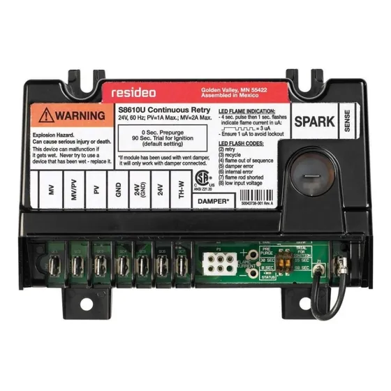Control S8610u-tarjeta Encendido Honeywell 24v Quemador Gas