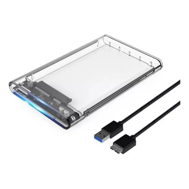 Carry Disk Case Usb 3.0 Sata 2.5 Discos Hdd/ssd Transparent