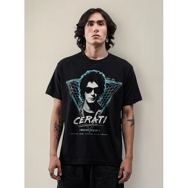 Camiseta Gustavo Cerati Retrowave Soft Rock Activity