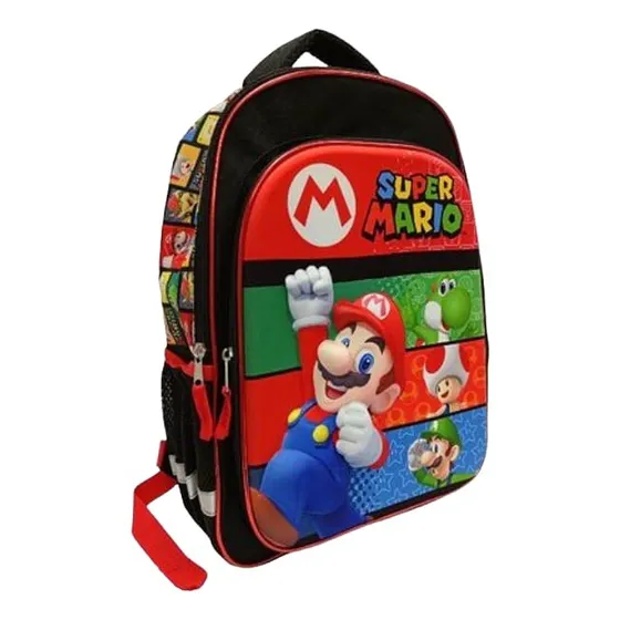 Mochila Escolar Mario Bros Super Mario Nuevo Niños Surtido 