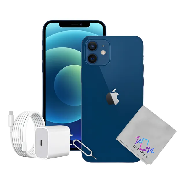 Apple Iphone 12 Mini (64 Gb) - Azul Con Caja Original Azul (Reacondicionado)