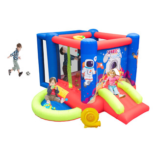 Casa De Rebote Inflable Con Tobogán Y Piscina De Olas Casa De Rebote Inflable Con Tobogán Y Piscina De Olas