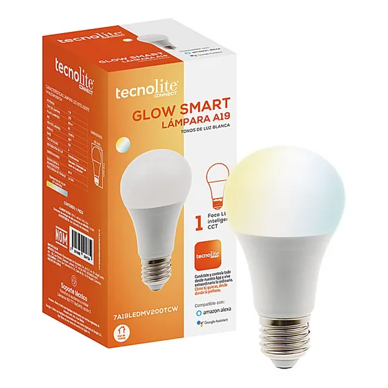 Luces Inteligentes Led Wifi Tunable 7w E27 800lm Tecnolite