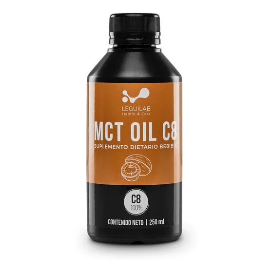 Mct Oil Puro C8 Leguilab X 250ml Keto Vegan Origen Alemania