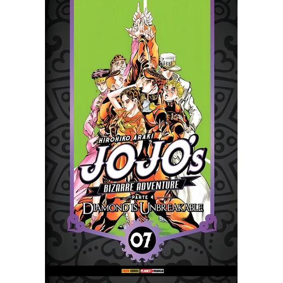 Jojo's Bizarre Adventure - 07: Parte 04: Diamond is Unbreakable, de Araki, Hirohiko. Editorial Panini Brasil LTDA, capa mole em português, 2022