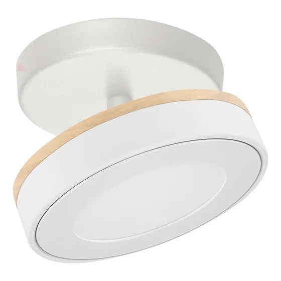 Plafon Acero Direccional Lampara Led Máx Potencia Buena Luz Estructura Blanco Cálido