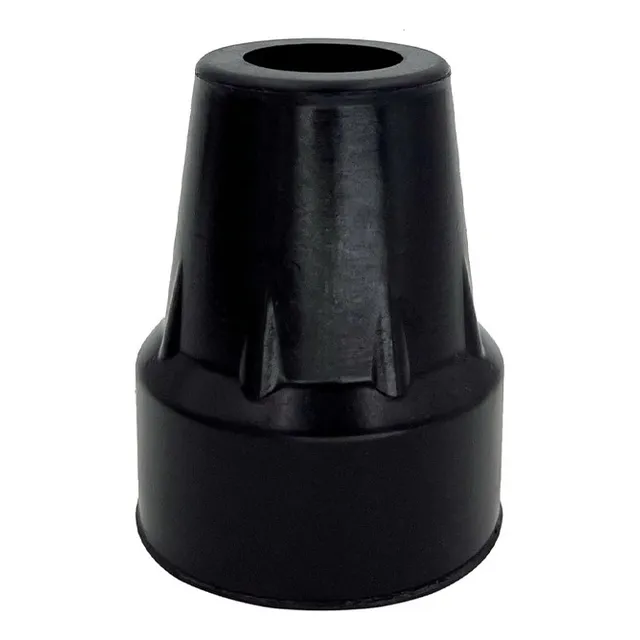 Regatón 22mm Goma Negra Antideslizante Reforzado Andador X 1